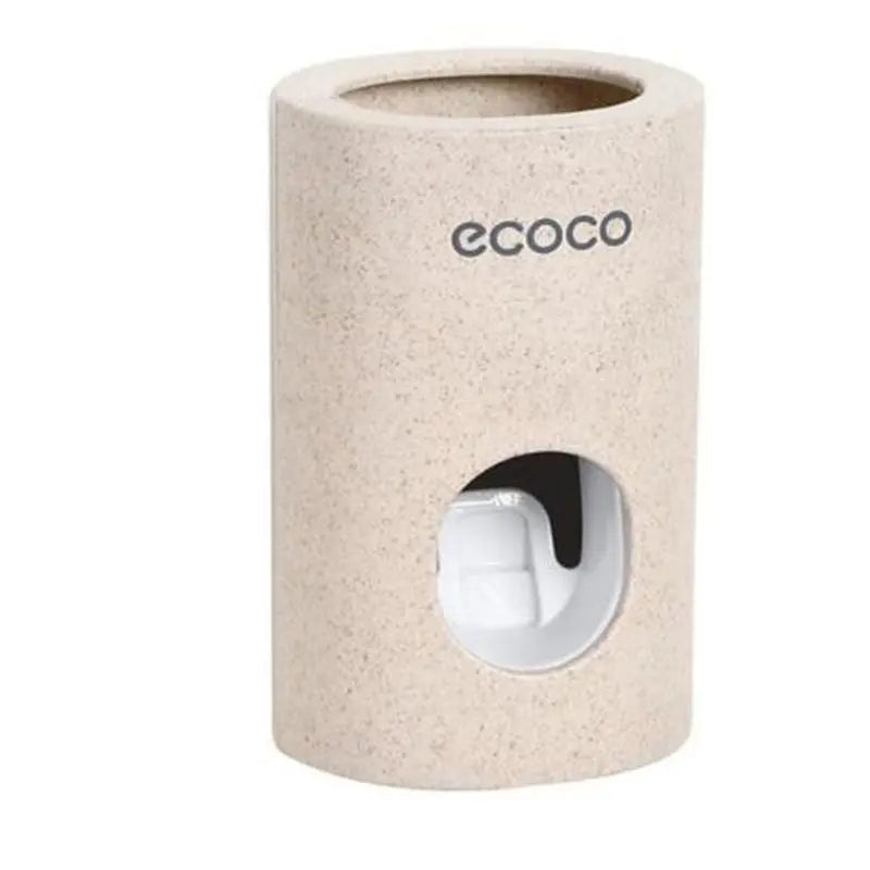 Bathroom Upgrade with ECOCO Automatic Toothpaste Dispenser with Waterproof Toothbrush Holder - Elevate Your Oral Care Experience!