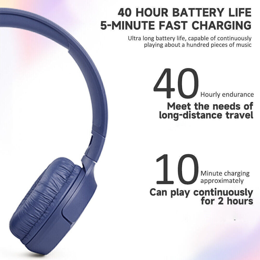 JBL Tune 510BT Bluetooth Wireless On-Ear Headphones Earphone Over-Earう