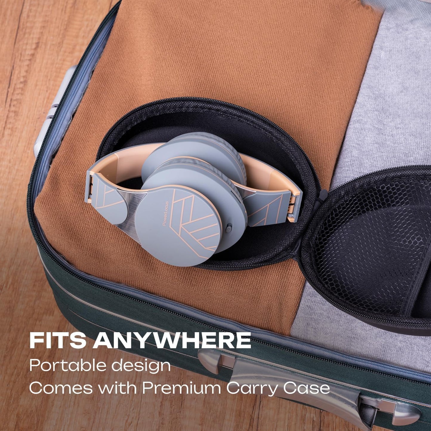 Bluetooth Over-Ear Headphones | 40H Playtime, 4 EQ Modes, Built-in Mic, FM Radio, Micro SD/TF Slot