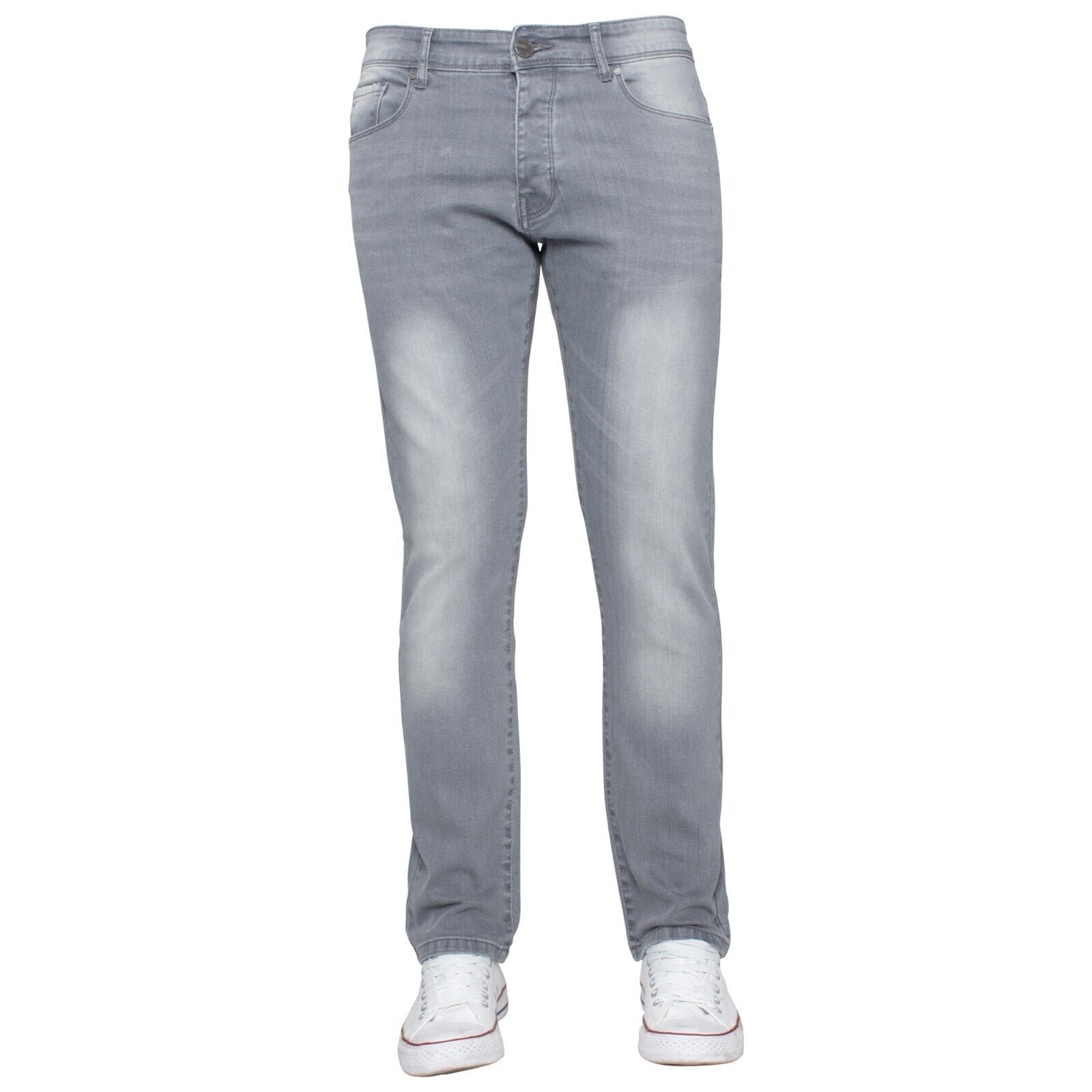 Kruze Mens Jeans Skinny Stretch Slim Fit Flex Denim Trouser Pants UK Waist Sizes