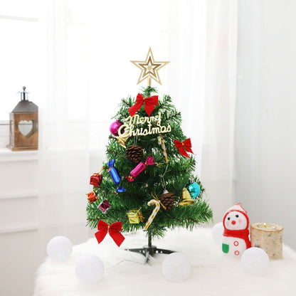 Tabletop Artificial Small Mini Christmas Treeled Lights Ornament