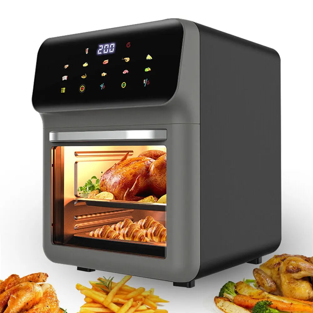 16L Air Fryer Digital Kitchen Oven Oil Free Low Fat Healthy Frying Cooker - DynamicDrop Hub