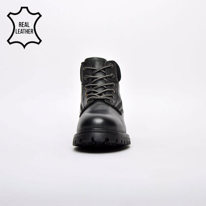 Oaktrak Baxter Mens Leather Urban Outdoor Ankle Boots Black