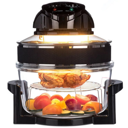 17L Halogen Air Fryer Rotary Convection Oven Multi Cooker Low Fat - DynamicDrop Hub