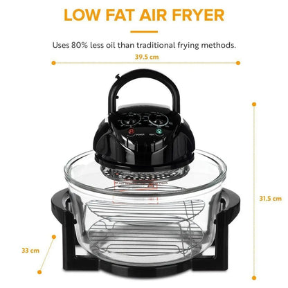 17L Halogen Air Fryer Rotary Convection Oven Multi Cooker Low Fat - DynamicDrop Hub