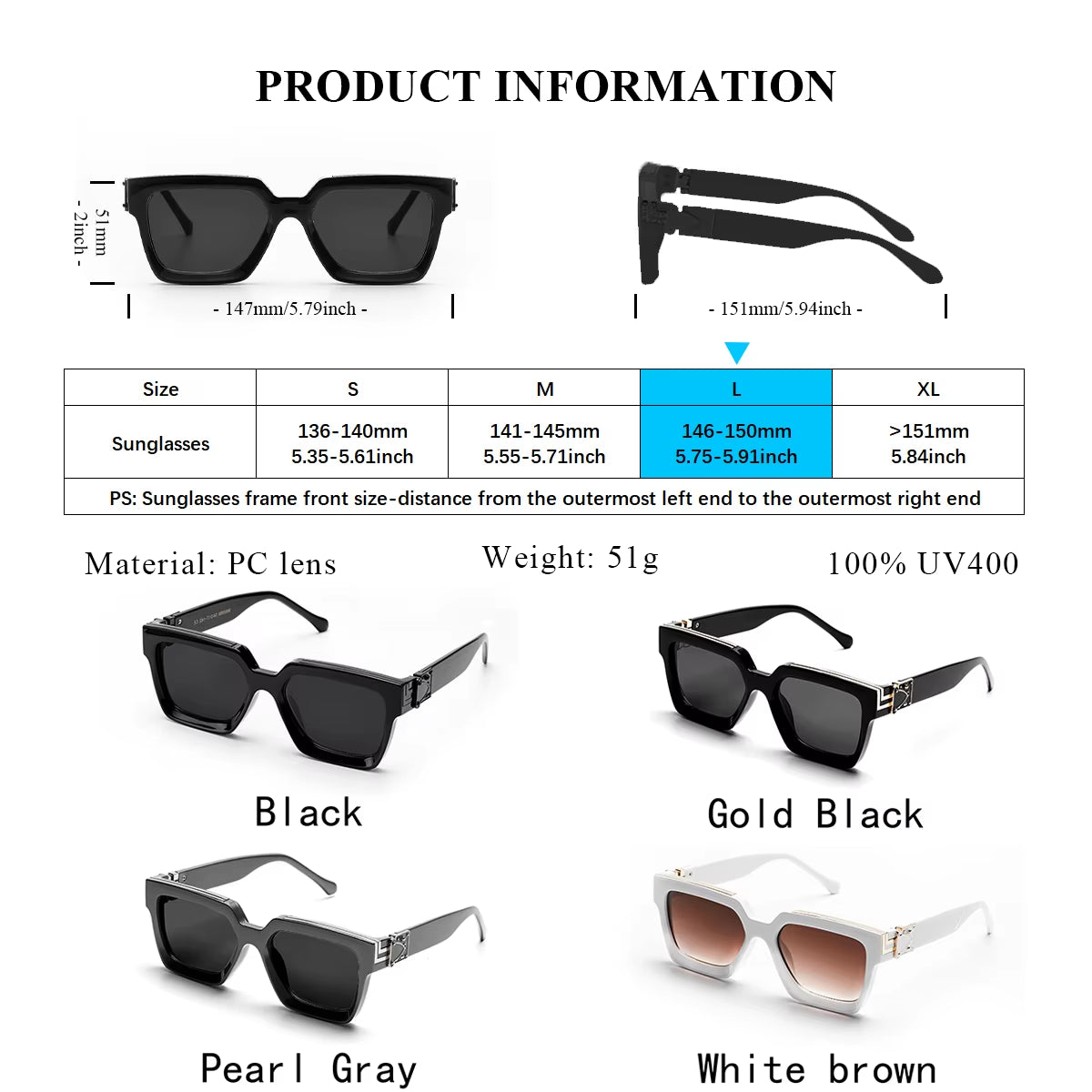 Ruiao Retro Black Millionaire Shades Luxury Sunglasses 2024 Designer Square Sunglasses for Men and Women