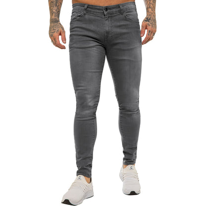 Enzo Mens Skinny Jeans Slim Fit Super Stretch Flex Denim Trouser Pants All Waist