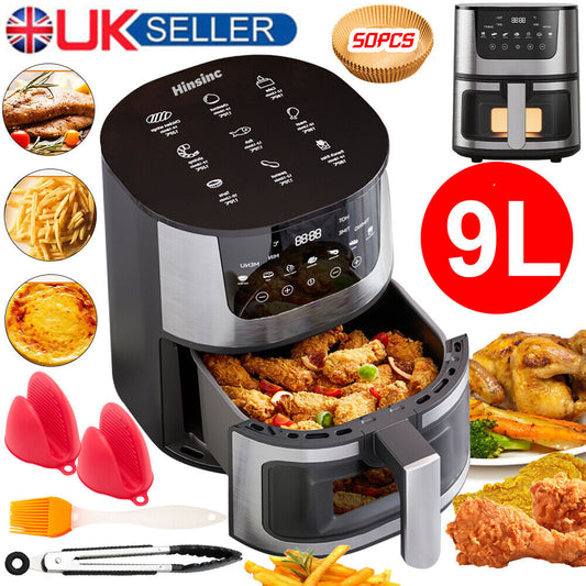 9L Air Fryer Digital Kitchen Oven Oil Free Low Fat Healthy Frying Cooker 1800W