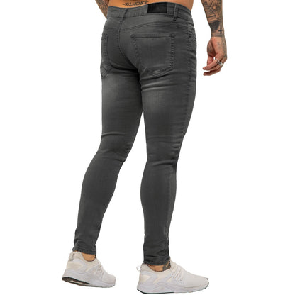 Enzo Mens Skinny Jeans Slim Fit Super Stretch Flex Denim Trouser Pants All Waist