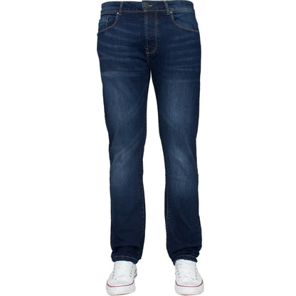 Kruze Mens Jeans Skinny Stretch Slim Fit Flex Denim Trouser Pants UK Waist Sizes