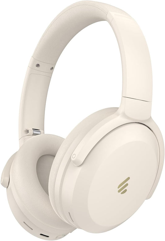 Pro Wireless Over-Ear Headphones with -43Db Active Noise Cancellation, Hi-Res Audio, AAC, Bluetooth V5.4, Multi-Point Connection, Al Clear Calls, Fast Charging, Foldable - Ivory