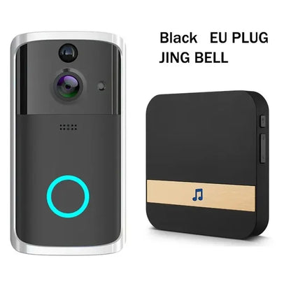 720P Tuya Doorbell Camera Wifi Smart Home Video Door Bell Wireless 2-Way Audio PIR Motion Detection Security Home Doorbell