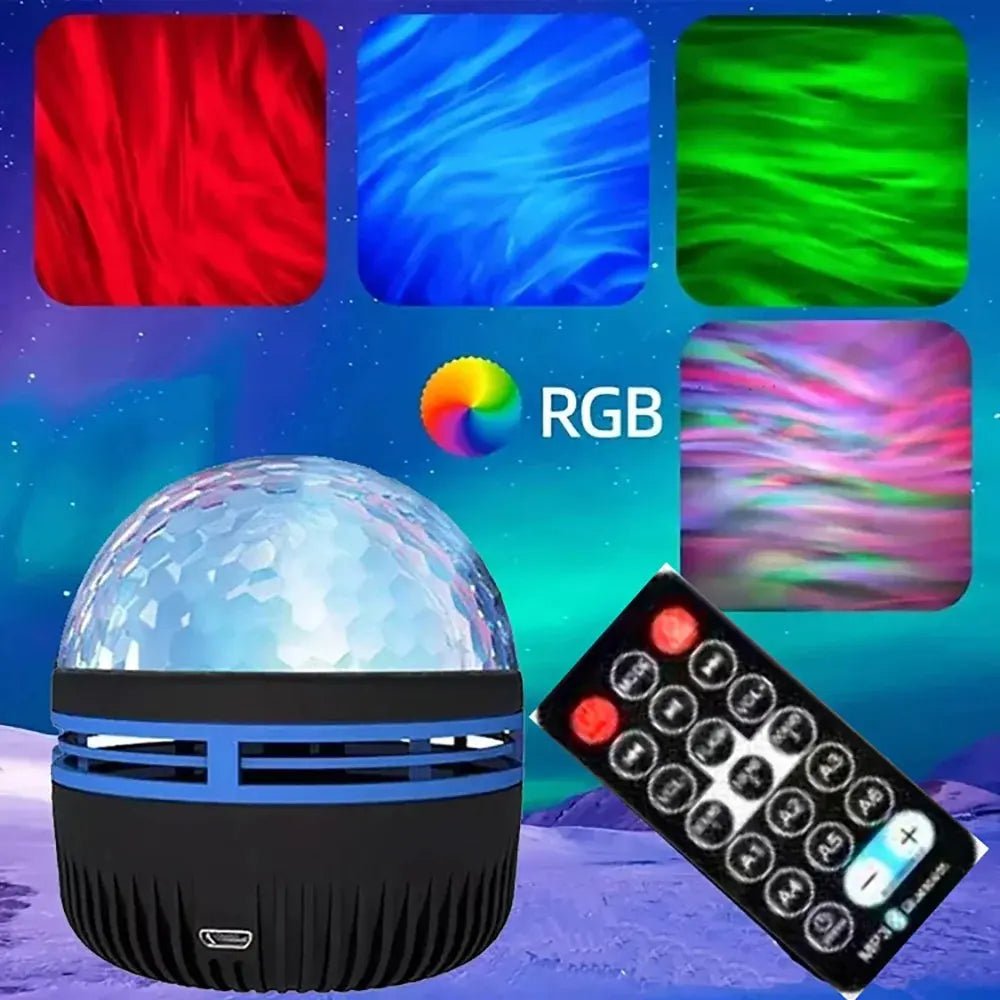 1Pc Star Projector, Galaxy Projector, Water Ocean Wave Projector for Bedroom Night Light Room Decor with 7 - Colors Patterns - DynamicDrop Hub