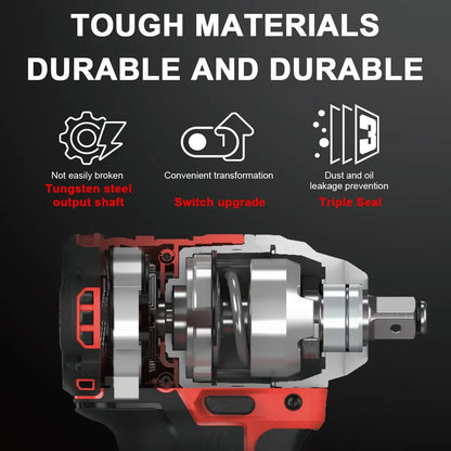 Electric Wrench Drill Gun Ratchet Driver W/2 Battery - DynamicDrop Hub