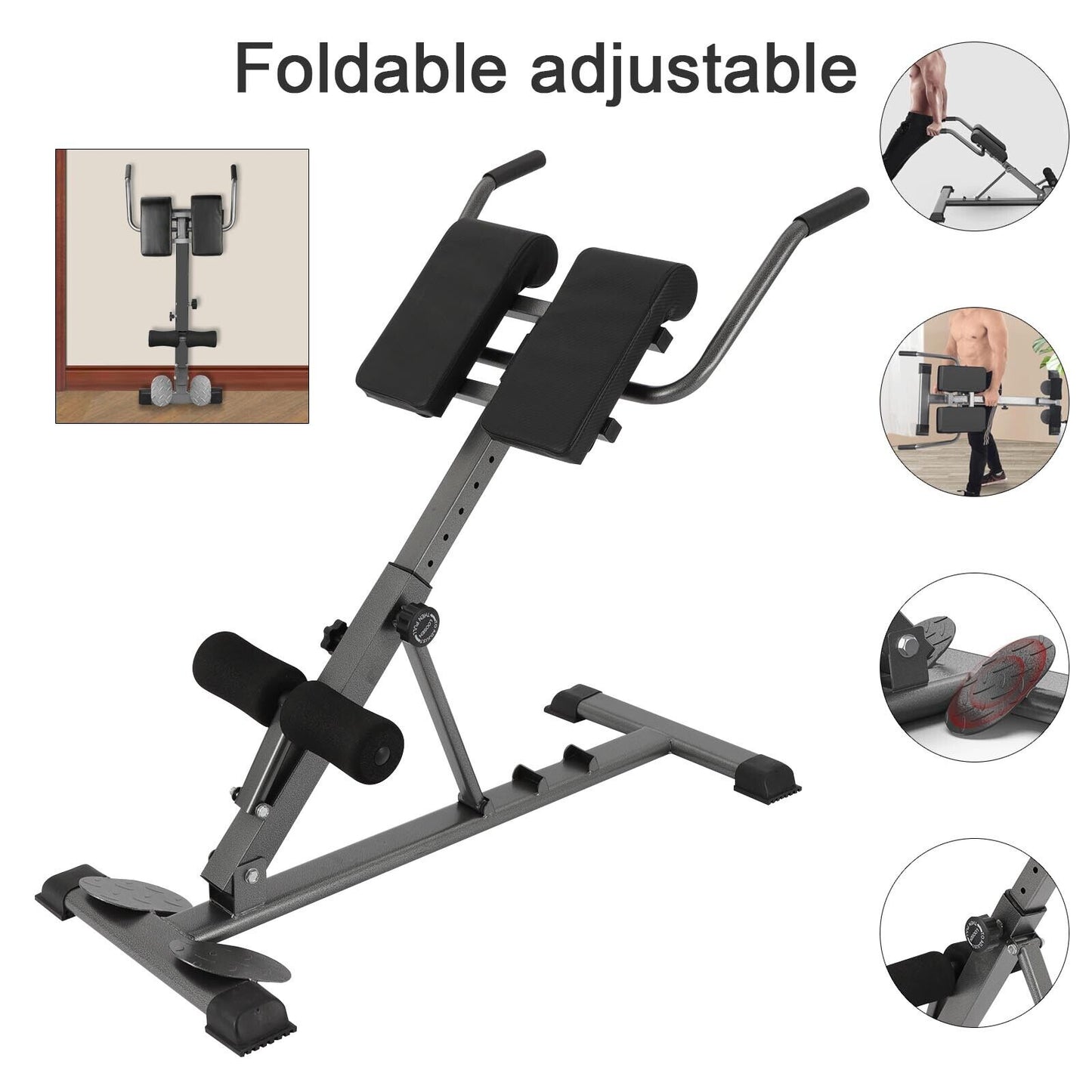 Fitness Workout Sport Roman Chair Hyperextension Extension Back Bench Foldable - Requires DIY - Domestic Delivery Only