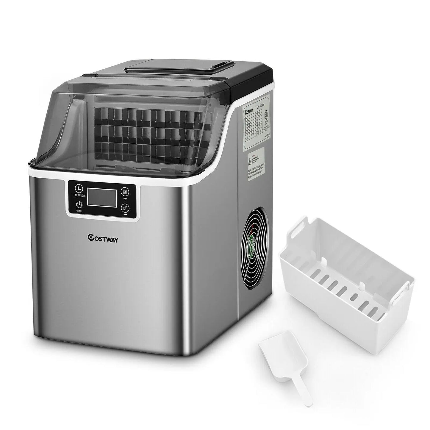 Countertop Portable Ice Cube Maker 18KG / 24H - DynamicDrop Hub