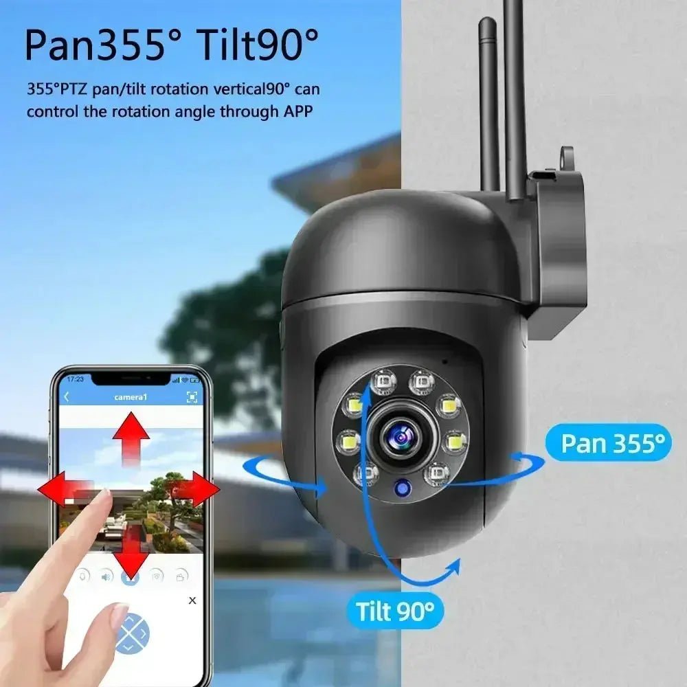 2.4G WIFI 2K IP Camera Two Way Audio PTZ Move to Follow Outdoor Wifi Surveillance - DynamicDrop Hub