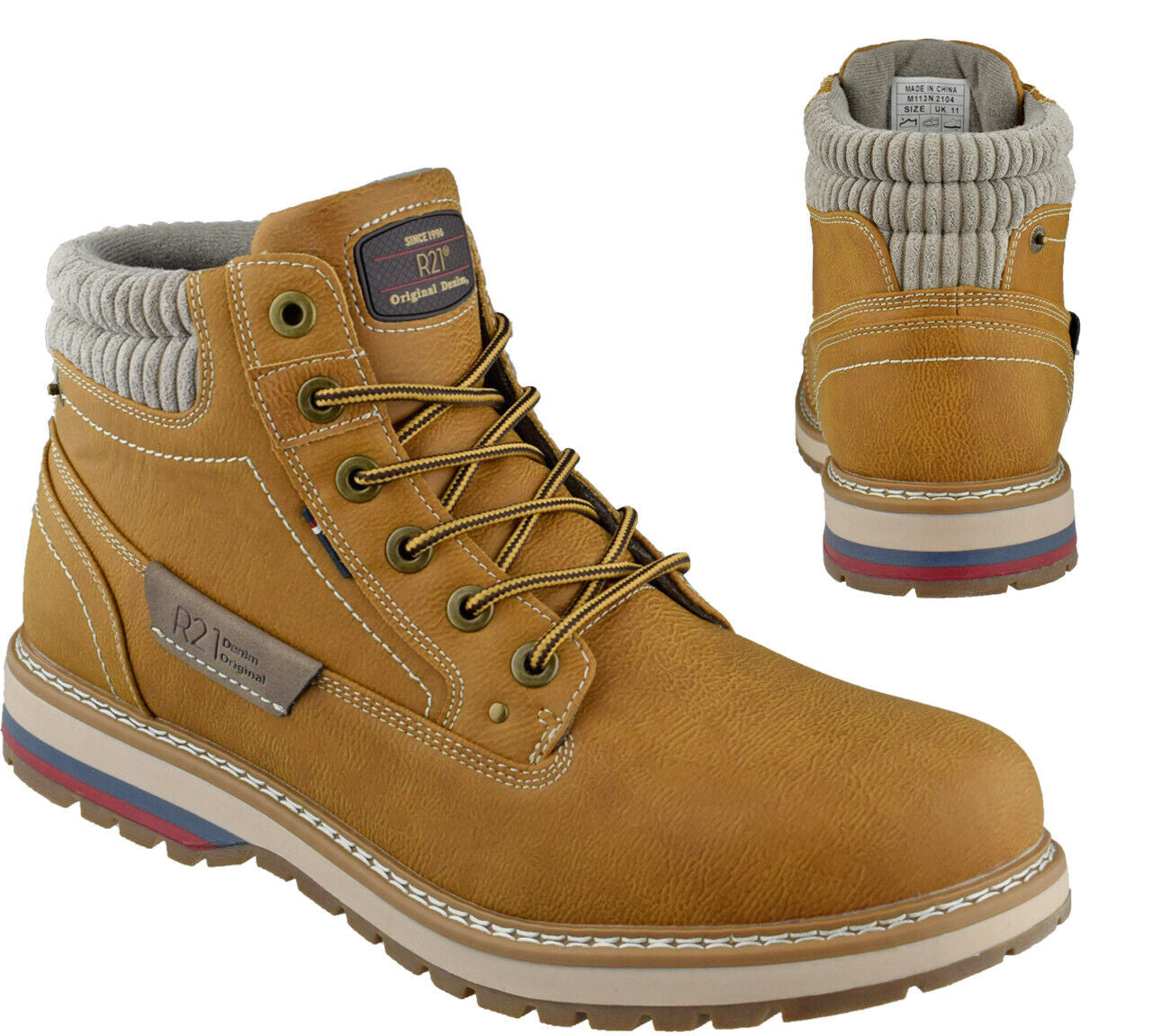 Mens Walking Hiking Casual Lace up Ankle Boots Outdoor Trail Trainers Shoes Size