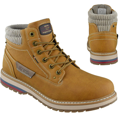 Mens Walking Hiking Casual Lace up Ankle Boots Outdoor Trail Trainers Shoes Size