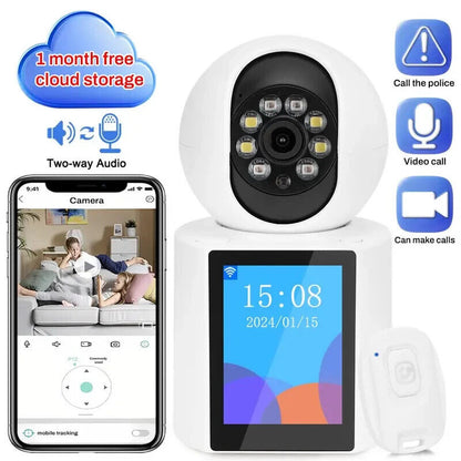 Baby Monitor 4K PTZ Wifi Camera Indoor CCTV Elderly Pet Dog 2 Way Video Talk