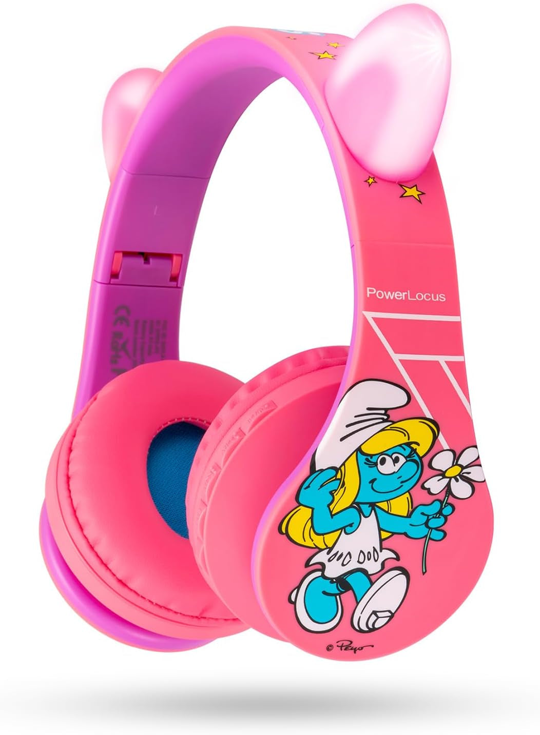 Smurfs Cat Ears Kids Headphones – Safe, Fun, and Versatile! Let Your Little Ones Explore a World of Sound with Style and Comfort!