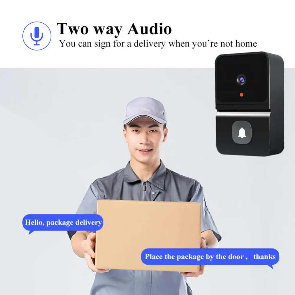 Wireless Doorbell Wifi Outdoor HD Camera Security Door Bell Night Vision Video Intercom Voice Change for Home Monitor Door Phone