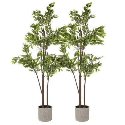 2Pcs Garden Plant Pot Planter Basket Flowerpot Plants Indoor Decor Tree Plastic - DynamicDrop Hub