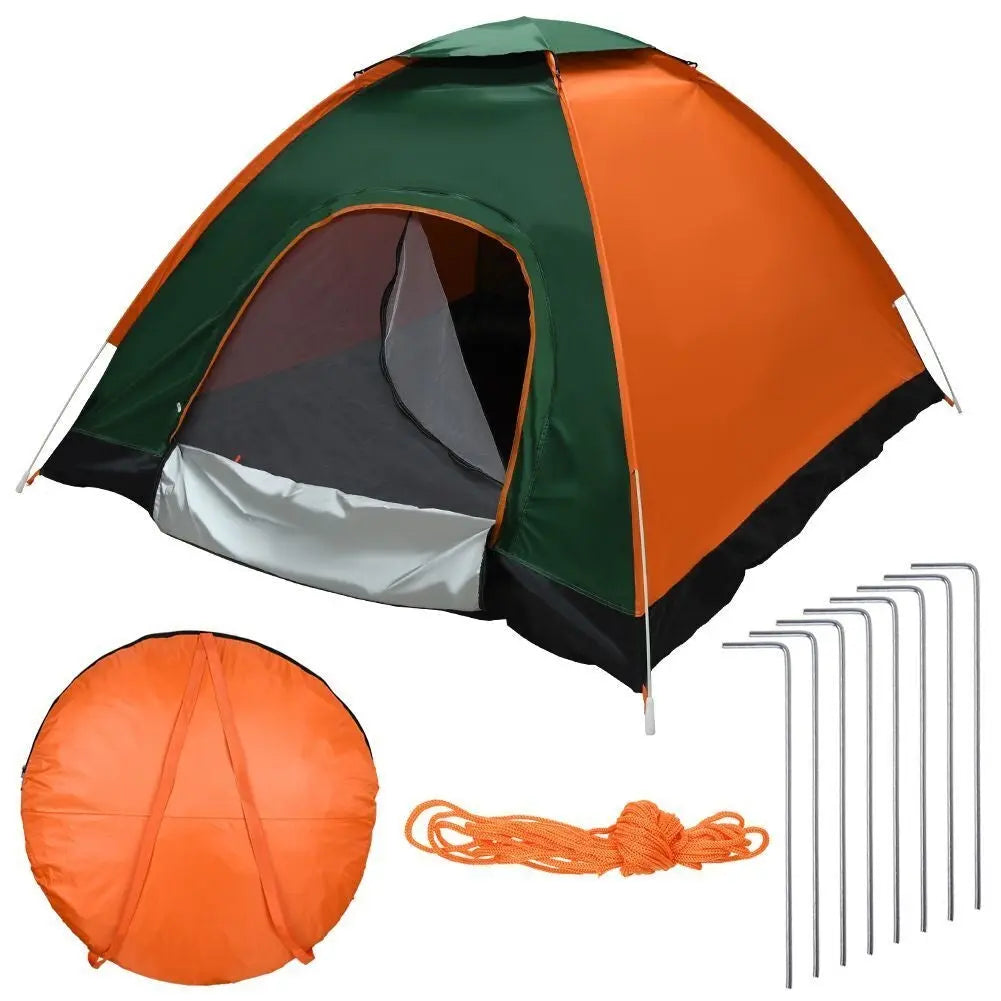 3-4 Man Person Automatic Pop up Tent Camping Outdoor Family Hiking Instant Tent - DynamicDrop Hub