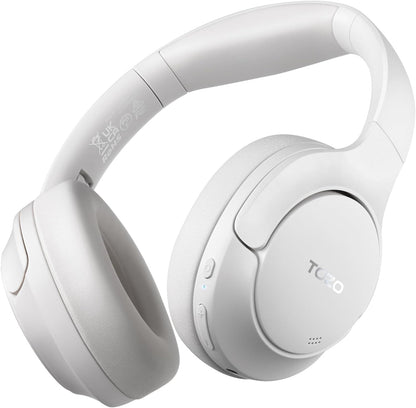 HT2 Hybrid Active Noise Cancelling Wireless Headphones, 60H Playtime Lossless Audio over Ear Bluetooth Headphones, Hi-Res Audio Deep Bass Foldable Lightweight Headset for Workout