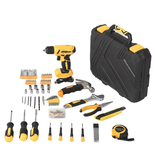  146-Piece Drill Set with 8V Cordless Drill, Home Tool Kit with Portable Case - The Ultimate DIY and Repair Solution