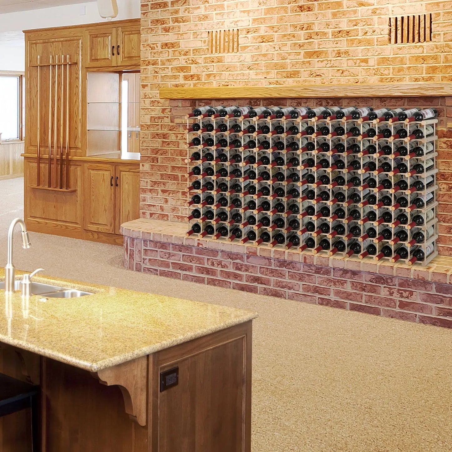 36-Bottle Wine Rack for Home Bar Pantry - DynamicDrop Hub