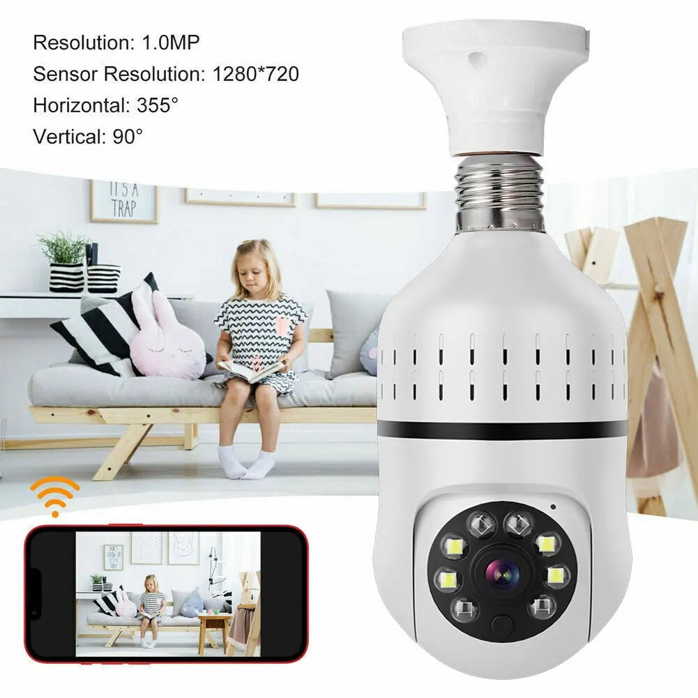 360° Wifi Camera Light Bulb Security Home Camera Wireless CCTV - DynamicDrop Hub