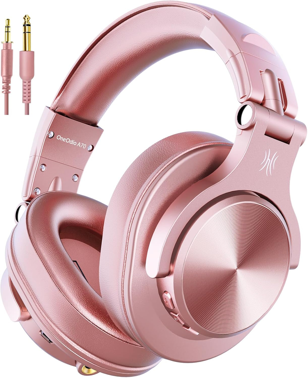 A70 Bluetooth Headphones over Ear, 72 Hrs Playtime, Monitor Level Stereo Sound Quality, Foldable Wireless＆Wired DJ Headphone, Professional Studio Headphones for Dj/Tv/Pc/Phone