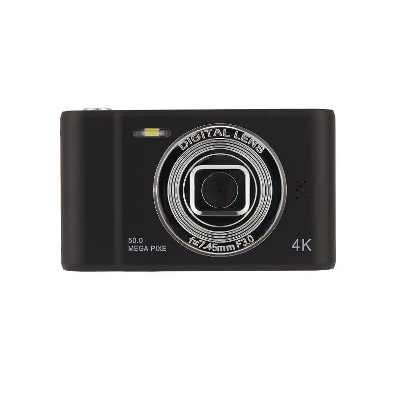 4K Digital Camera – Travel Selfie Camera with 50MP, 16X Zoom, HD Photography, and 2.4-Inch Screen – Perfect for Kids and Beginners with 32GB Memory Card