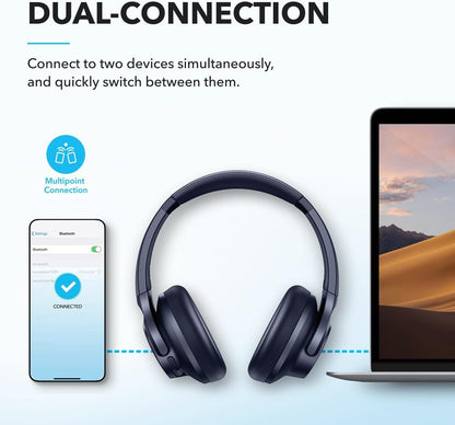 High-Quality Soundcore by Anker Q20i Hybrid Active Noise Cancelling Foldable Headphones – 40H Battery Life, App Control & Hi-Res Audio - Domestic Delivery Only 