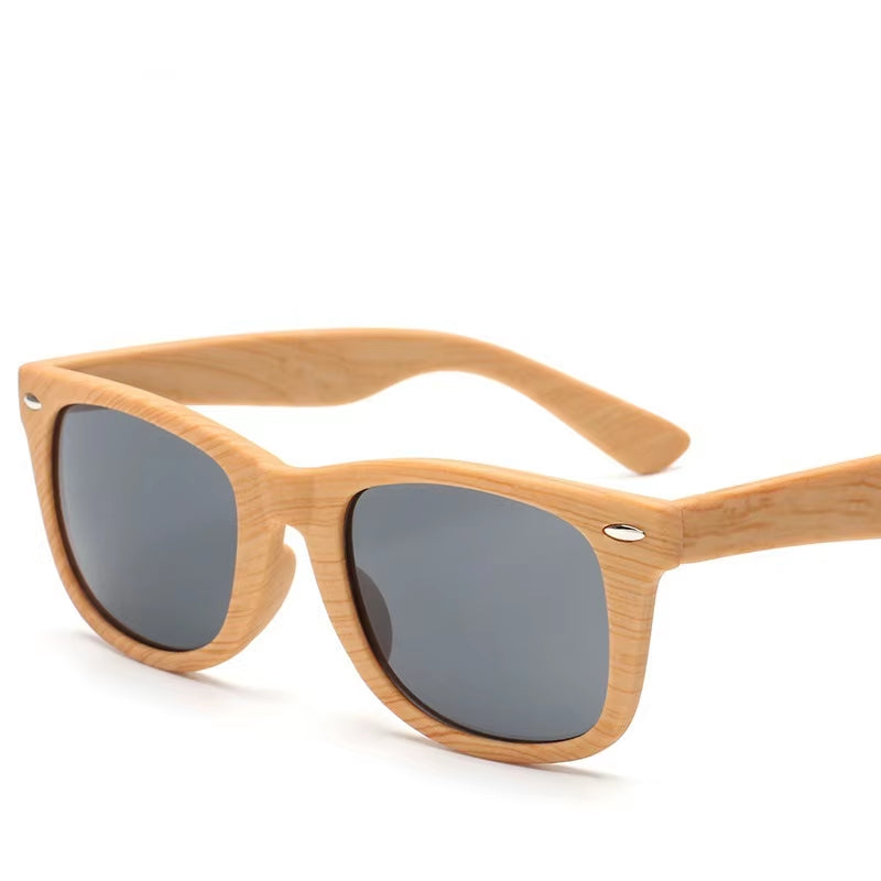 Plastics Wood Bamboo Sunglasses Men Women Classic Fashion UV400 Vintage Driving Sun Glasses Black Fishing Eyewear