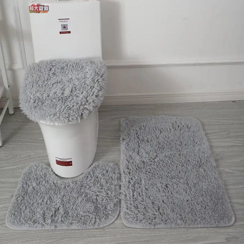 3Pc Bathroom Set Rug Mat - DynamicDrop Hub