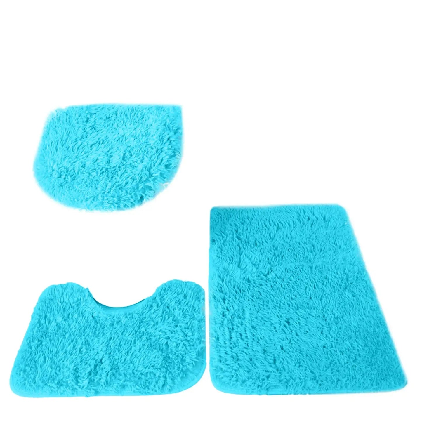 3Pc Bathroom Set Rug Mat - DynamicDrop Hub