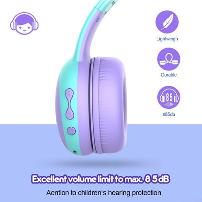 Bluetooth Kids Headphones with 85Db Limited Volume, Children'S Wireless Bluetooth Headphones, Foldable Bluetooth Stereo Over-Ear Kids Headsets