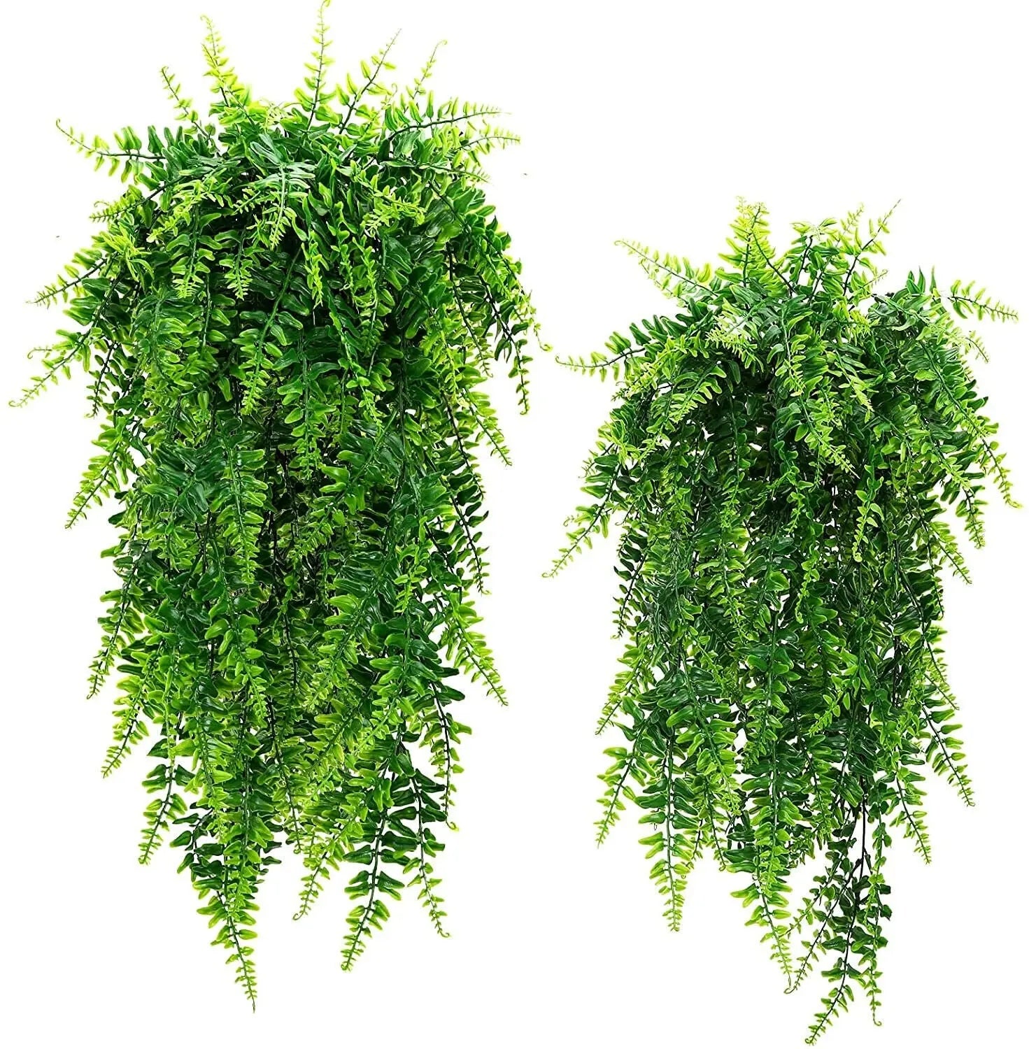 4 Artificial Hanging Plants Fake Fern Trailing Foliage Plastic Flower Leaf Decor - DynamicDrop Hub