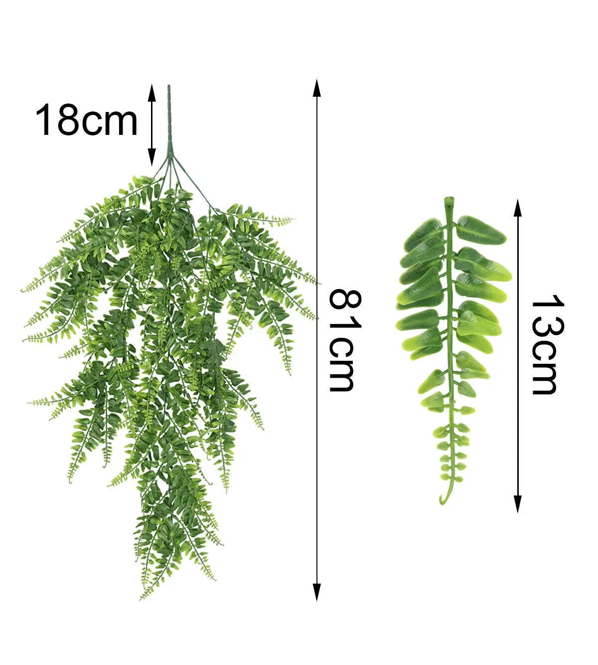 4 Artificial Hanging Plants Fake Fern Trailing Foliage Plastic Flower Leaf Decor - DynamicDrop Hub