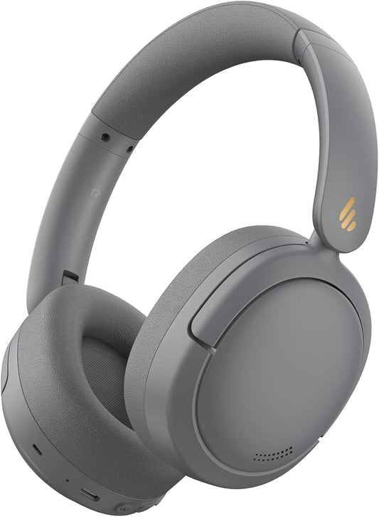 W800BT Pro Hybrid Active Noise Cancelling Headphones - Hi-Res Audio - AI Call Noise Cancellation - 45H Playtime - Fast Charging - Foldable - Wireless Over-Ear Bluetooth 5.4 Headphones - Ivory