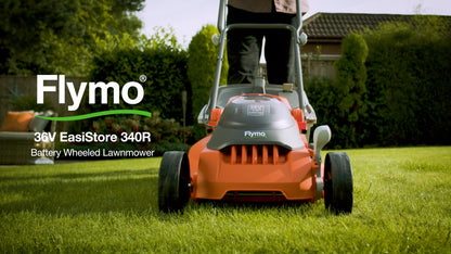 Flymo 36V Easistore 340R Cordless Lawnmower Kit - Power for All - Brand New