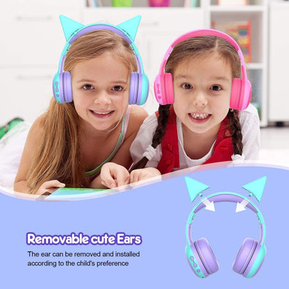 Bluetooth Kids Headphones with 85Db Limited Volume, Children'S Wireless Bluetooth Headphones, Foldable Bluetooth Stereo Over-Ear Kids Headsets