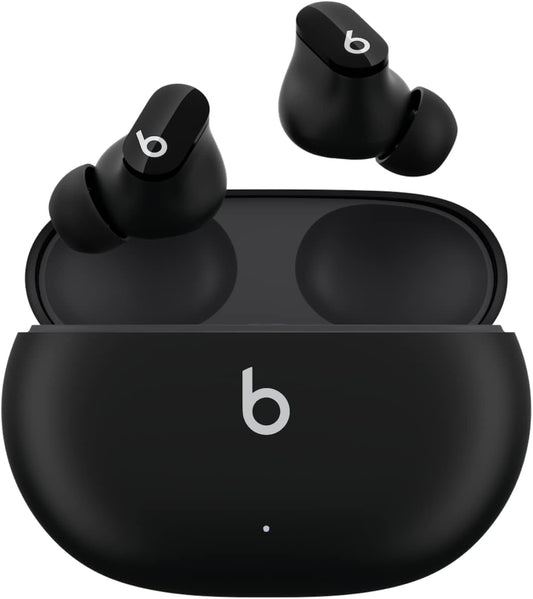 Genuine Beats Studio Buds – True Wireless Noise Cancelling Earbuds – IPX4 Rating, Sweat Resistant Earphones, Compatible with Apple & Android, Class 1 Bluetooth, Built-In Microphone – Black