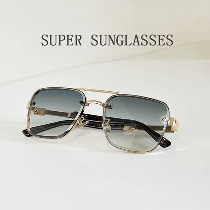 Luxury Fashion Square Sunglasses for Men & Women – Trendy Vintage UV Protection Glasses