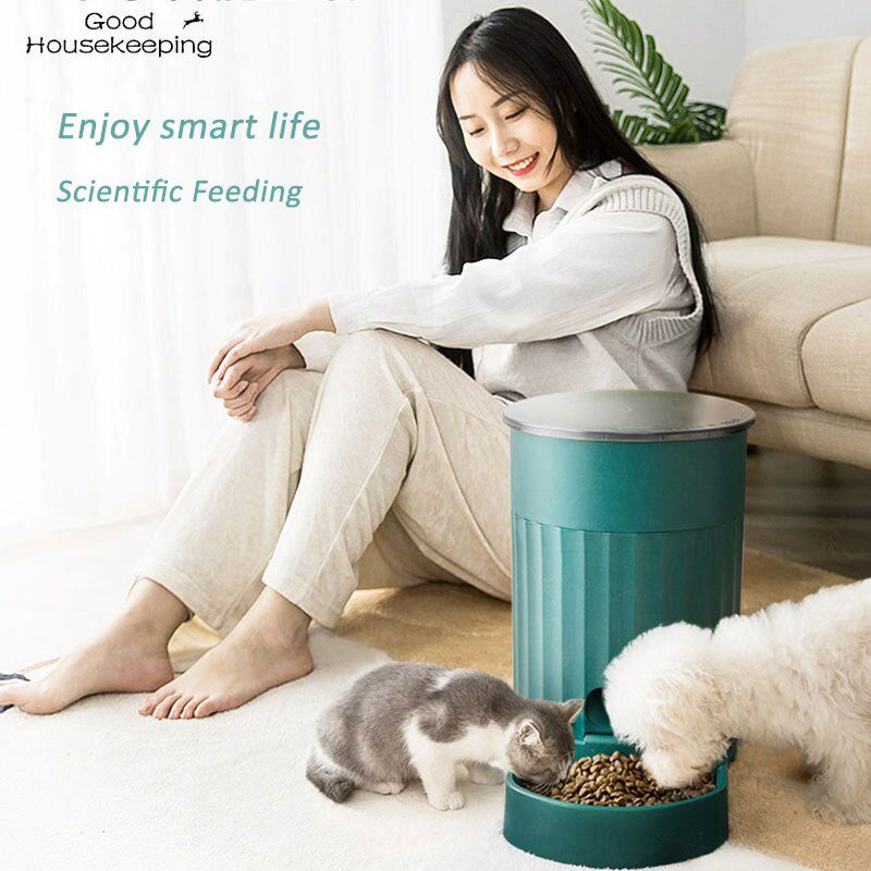 Intelligent Pet Feeder Timing Cat Automatic Ration Feeding Machine Cat Food Dog Food Dog Self Feed Cat Supplies