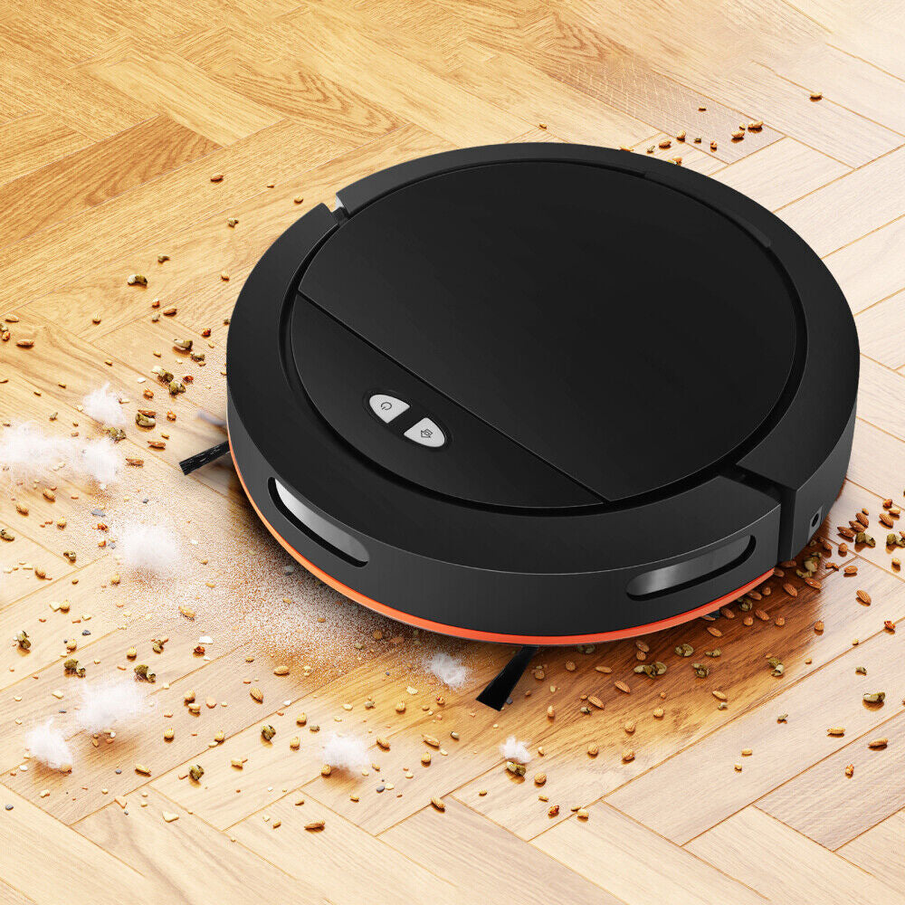 Compact WiFi Robot Vacuum Cleaner – Powerful 3-in-1 Cleaning with Auto Charging