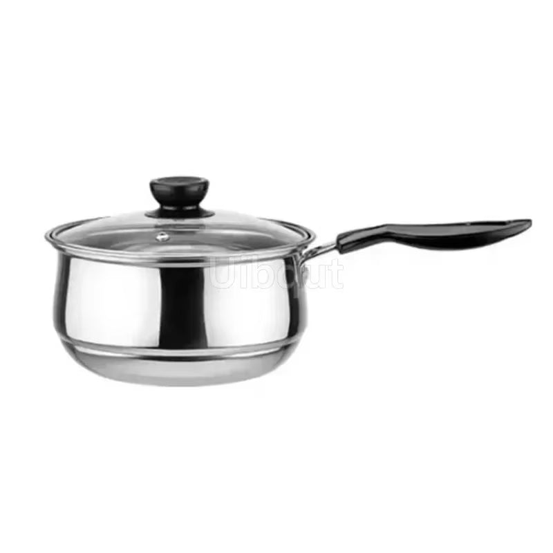 Stainless Steel Double Bottom Soup Pot | Non-Magnetic Multi-Purpose Non-Stick Pot for Gas Cooking