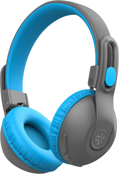 Jbuddies Studio 2 Kids Headphones Wireless - Bluetooth Headphones Kids for Boys & Girls, Volume Limited Childrens Earphones with Mic, 65+ Hr Playtime, Noise Isolation, Sharing & Wired Mode